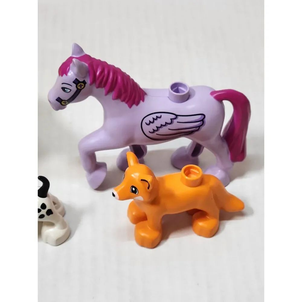 LEGO DUPLO Animal Lot – Dino, Pterodactyl, Pegasus Horse, Dog & Fox